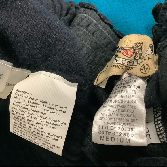 Juicy Couture Smocked Pants 22 x 31 Magaschoni Cashmere Zip Up - Picture 13 of 14